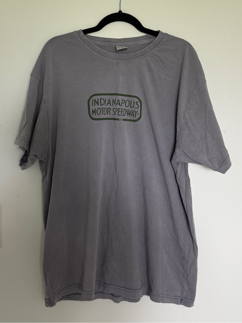 Chicka-d Indianapolis Motor Speedway Graphic Crewneck T-Shirt - Gray